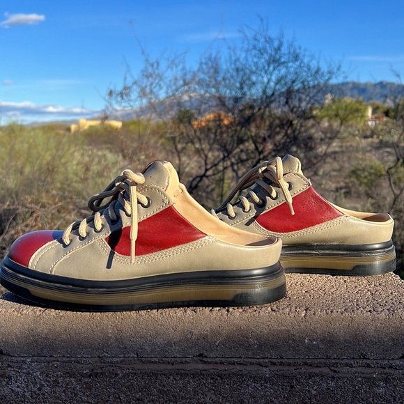 🏴 Dr. Martens MIE Vintage 90’s Two Tone Mules / Bowling Shoes UK 5 - Picture 6 of 17